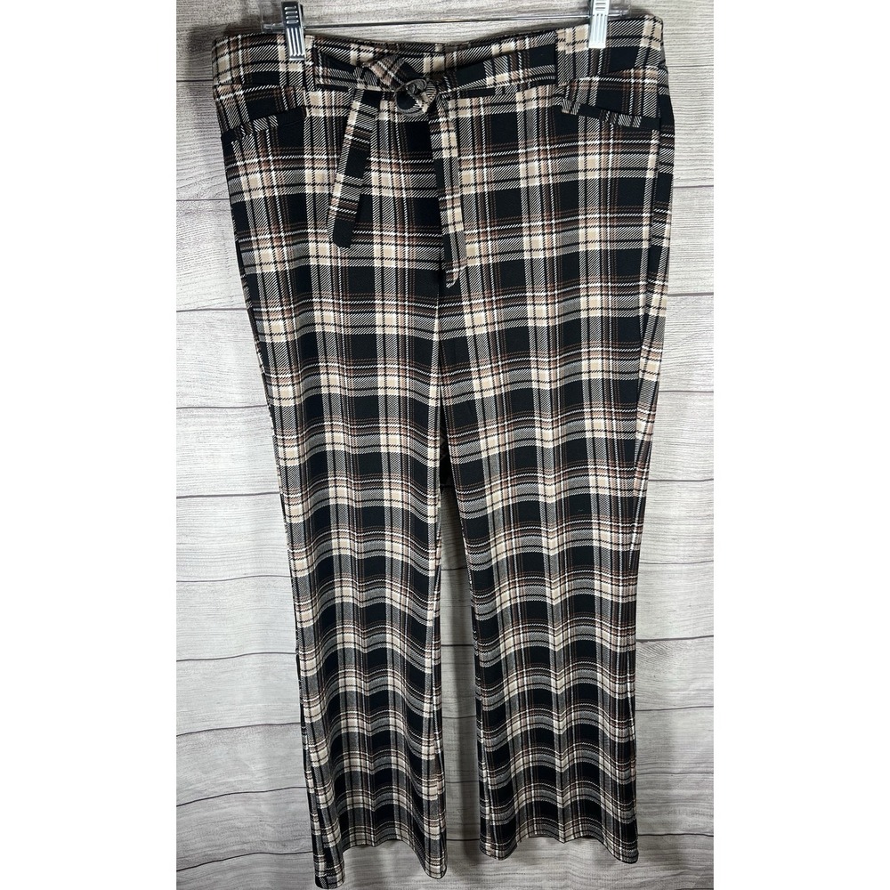 SOHO New‎ York & Co Plaid Wide Leg Palazzo Career Dress Pants Women's XL